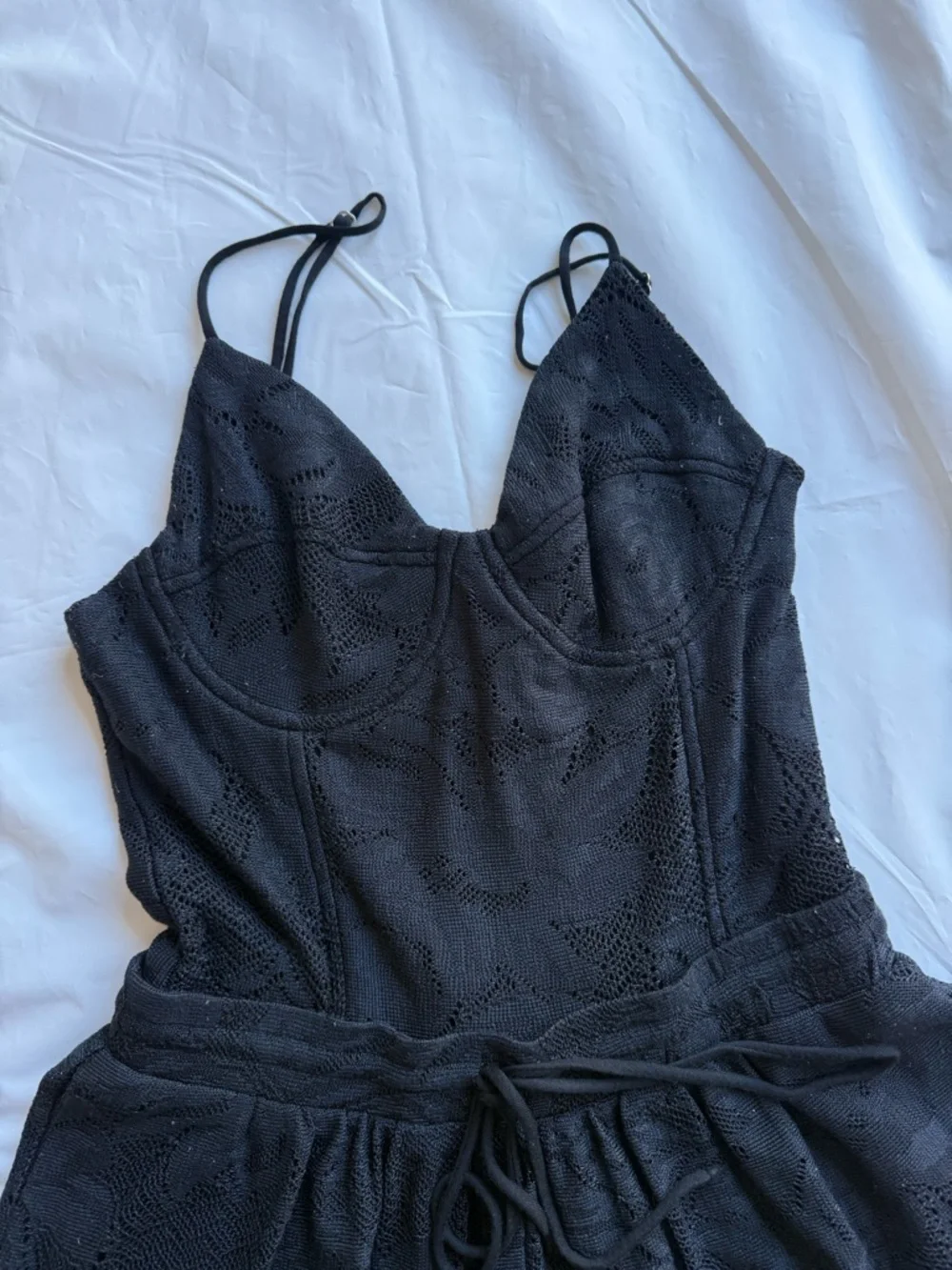 Rory Beca Black Lace Romper Jumpsuit - Picture 4 of 8